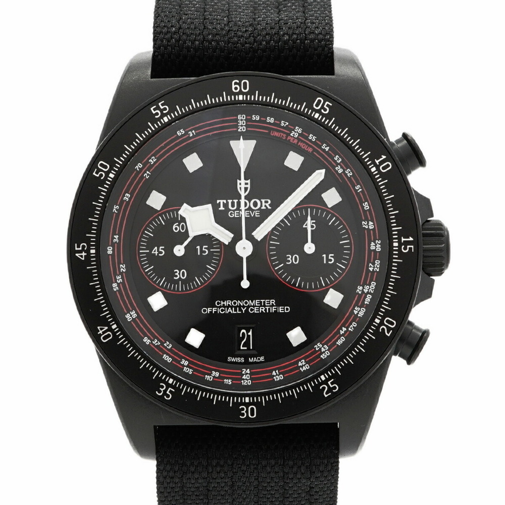 Tudor Veragos FXD Chrono 25827KN Black Dial Men's Watch